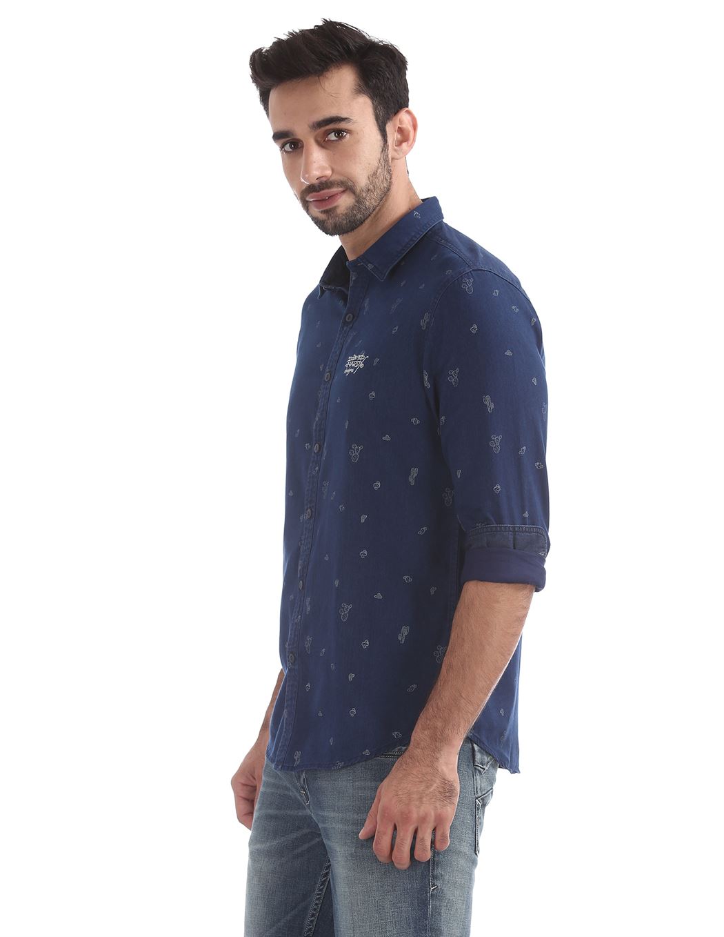Ed Hardy Men Casual Wear Printed Shirt